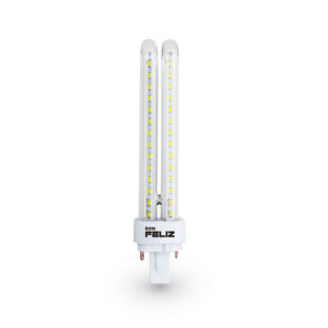 Lámpara Fluorescente de Cristal Residencial, 2 Tubos 2U, Control por Sensor de Luz, DC 12V, Blanco Frío 6500K, Don Feliz - Product Image 2
