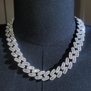 สร้อยคอฮิปฮอปทองคำสีเหลือง10k โซ่สำหรับทุกเพศ18มม. 24กรัมสำหรับการรับรองทองคำชุบทองแลปเพชรเติบโต - Product Image 4