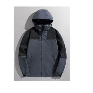 Chaqueta cortavientos de lona transpirable, ropa deportiva de invierno con logotipo personalizado para hombre, técnicas bordadas, sudaderas con capucha cómodas - Product Image 3