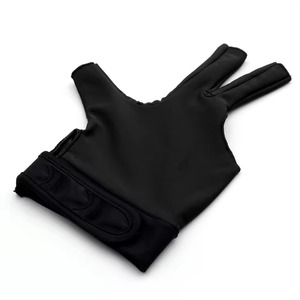 Gants de billard avec logo personnalisé en gros Gants de billard antidérapants à 3 doigts Gants de billard unisexe respirant et confortable Gants de queue de billard - Product Image 4