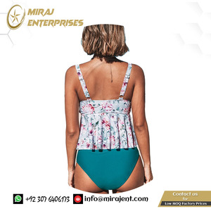 เซ็กซี่เร้าใจบิกินี่ชุดชุดว่ายน้ําชุดว่ายน้ําคอวีต่ําเอวชุดว่ายน้ํา Tankini สําหรับผู้หญิง