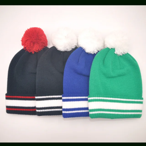 หมวกไหมพรมอะคริลิกสำหรับเด็ก 男女兼用 ฤดูใบไม้ร่วง ฤดูหนาว  แบบหนา อุ่น  ปรับขนาดได้ สีพื้น เหมาะสำหรับการเดินทาง - Product Image 5