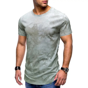 Camisetas de algodón OEM de talla grande 2024 para hombre, ropa deportiva informal de manga corta, camiseta personalizada con tinte de corbata a la última moda para exteriores - Product Image 3