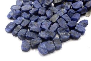 พลอยโซดาไลต์แท้10ชิ้นขนาด14-16มม. หินธรรมชาติคุณภาพดีเยี่ยมไม่มีการเจาะสำหรับทำเครื่องประดับหินหลวม - Product Image 3