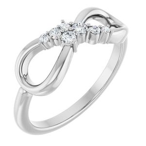 แหวนเพชรประดับสไตล์อินฟินิตี้รุ่นสตูลเลอร์ 123779:600P - Product Image 1