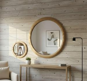 Miroir mural décoratif en bois de qualité export pour l'entrée, projets de décoration intérieure et accents muraux disponibles au meilleur prix - Product Image 4