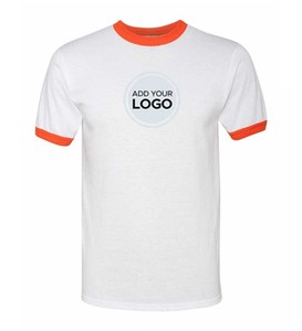 เสื้อยืดผู้ชาย-เสื้อยืดคอตตอนเนื้อนุ่มผสมเสื้อคอกลมแขนสั้นเสื้อลำลองสำหรับออกกำลังกายและสวมใส่ทุกวันเสื้อยืดริงเกอร์ - Product Image 1