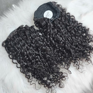 Extensiones de Cabello Vietnamita Virgen 100% Natural al por Mayor, Cola de Caballo con Cordón, Cabello Super Doble Trama, 18 Pulgadas, Cutícula Completa - Product Image 1