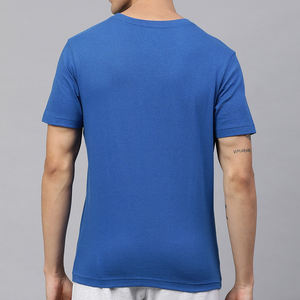 Meilleure vente 100% coton hommes T-Shirt taille personnalisée nouveau à la mode à manches courtes vêtements d'été avec col rond solide motif hommes T-Shirt - Product Image 4