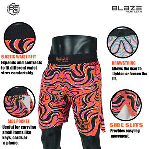 กางเกงฝึกขาสั้นสำหรับผู้ชายกางเกงขาสั้นแบบรัดเอวยางยืดปรับแต่งโลโก้ได้ใหม่ล่าสุด2025 - Product Image 6