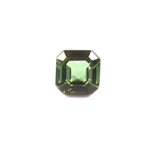 Pierre naturelle de tourmaline verte de qualité AAA 0.15 Ct, pierre précieuse carrée octogone pour la fabrication de bijoux - Product Image 1