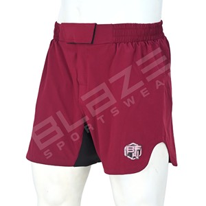 Short Athlétique MMA Personnalisé pour Homme Style Bermuda Adaptable avec Logo Avant High Street Solid Pattern Decoration Mid Waist - Product Image 1