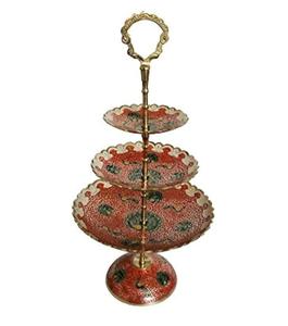 Support à gâteau en métal au design classique de la meilleure qualité avec deux pneus Accessoires de cuisine Plateau à gâteaux - Product Image 4