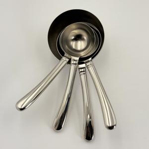 4PCS Long Handle Stainless Steel <b>Measuring</b> <b>Cup</b> <b>Set</b> Coffee Roasting Kitchen Tools <b>Measuring</b> <b>Cup</b> and Spoon <b>Set</b> with Mirror Polish - Product Image 3