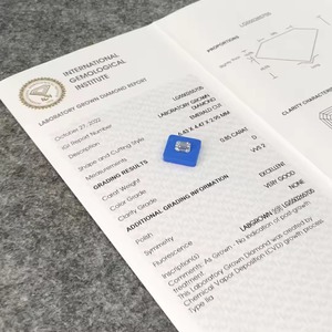 Diamant de laboratoire taille émeraude 3 carats couleur D clarté VVS2 certifié IGI pour la fabrication de bijoux - Product Image 1