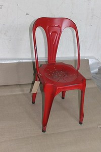 2025 vente chaude chaise de salle à manger en métal moderne dossier droit extensible pour bureau à domicile Villa chambre salon hôtel utilisation - Product Image 2