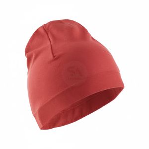 Bonnet de performance uni rouge respirant, bonnet de course à séchage rapide, thermique, vibrant, chapeau de sport d'extérieur, camouflage unisexe - Product Image 1