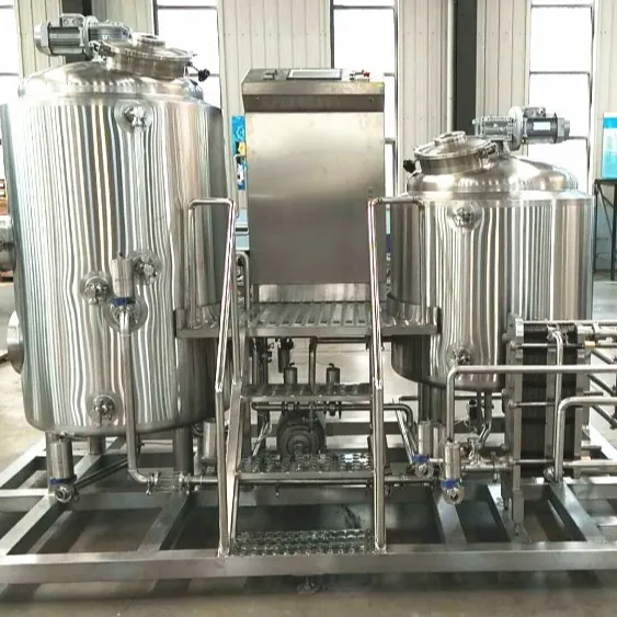 Venta caliente 300l equipo de elaboración de cerveza casera y fermentador usado pequeña empresa