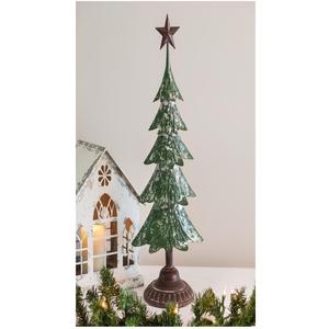 Arbre de Noël en métal argenté avec étoile pour table de noël décoration de la maison dessus de table X mas arbre pour la décoration de la maison en gros - Product Image 2