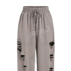 Nouveauté, vente flash, pantalon de jogging pour homme, effet usé, texture unique, coupe confortable, style moderne - Product Image 6