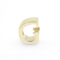 Collier et breloques de bracelet unisexe en or jaune plaqué 18K 14K 9K, 0,5g, lettres A-Z, classique pour usage quotidien