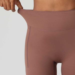 Short de Yoga d'été pour femmes Gym Fitness Logo personnalisé Legging serré entraînement course poche de sport solide de haute qualité - Product Image 5