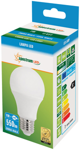 Lámpara LED estándar E27 7W 6000K 550lm 270 61x112mm. (Spectrum WOJ+13899) - Product Image 1