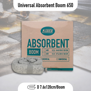 Barrera Absorbente Universal Pequeña de 650 mm para Control de Derrames, Barrera Absorbente para Fugas de Líquidos Industriales - Product Image 2