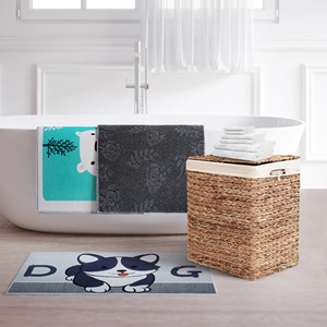 Panier de rangement rectangulaire en jacinthe d'eau fait à la main, vente en gros, écologique, fabriqué au Vietnam - Product Image 3