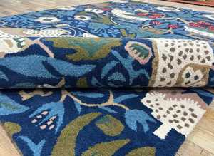 Alfombra de área de lana con mechones a mano de calidad superior Nuevo diseño abstracto geométrico Tamaños personalizables disponibles - Product Image 3