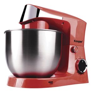 Impastatrice Elettrica Kooper 5.5 L Rossa 1500 W con Ciotola e Corpo in Plastica per Uso Domestico - Product Image 1