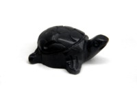 Statue Sculptée en Pierre de Granit Gaurara Tortoise, Style Nautique Fin, Petite Collection d'Art Indien, Décoration d'Intérieur