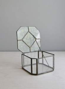 Nouveau plus meilleure qualité en gros Style Design cadeau pentagramme cadre en métal forme de rectangle verre transparent porte-carte de visite - Product Image 2