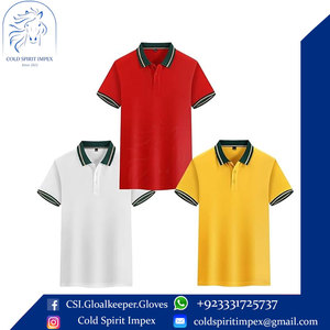 Manches courtes personnalisées de style solide pour les hauts de t-shirts polo Conception de texte et de logo personnalisable décontractée - Product Image 5