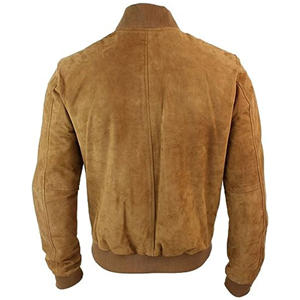 Veste de camionneur en cuir de qualité supérieure pour homme, en daim, toucher doux, entièrement doublée, style jean en daim noir - Product Image 2
