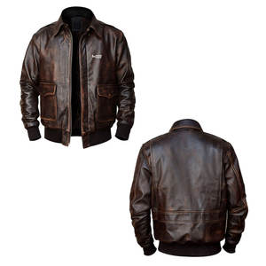 Chaquetas de cuero de alta calidad para hombre al mejor precio 100%/chaquetas de cuero para hombre con bolsillos personalizados recién llegadas - Product Image 6