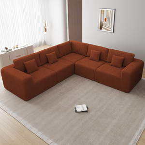 Vacuum Packed L Shape Modular Sofa EU Warehouse Fast Delivery Corner Sectional Compressed Couch Space Saving Living Room - Product Image 4