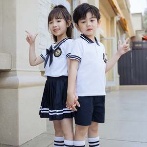 2024 lycée uniforme OEM école uniforme été garçons filles sport costumes pour l'école primaire uniformes personnalisés enfants ensembles - Product Image 4