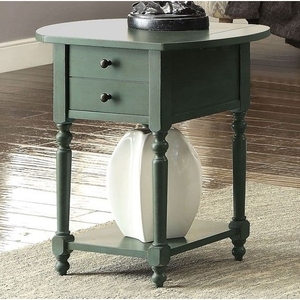 작은 테이블 사이드 <span class=keywords><strong>2</strong></span> 드레서 녹색 페인트 단단한 목재 인도네시아 제 - Product Image 5