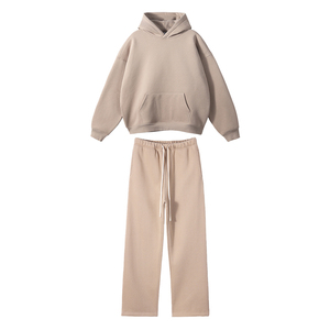 Conjuntos Deportivos Personalizados al por Mayor, Sudadera con Capucha y Pantalones Deportivos de 2 Piezas, Traje Deportivo para Hombre - Product Image 1