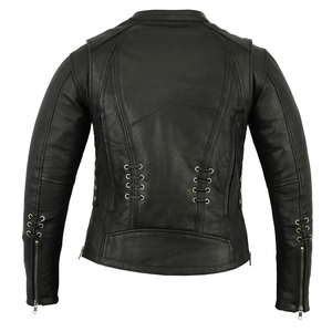Veste en cuir de moto véritable coupe régulière pour hommes de haute qualité dernière mode en vente - Product Image 2