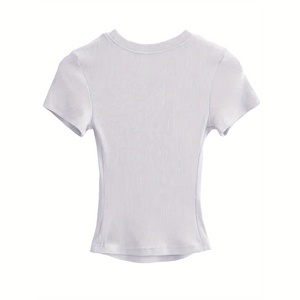 Camiseta Corta Moderna para Mujer, de Algodón Suave y Transpirable, Estilo Casual de Verano, Ajuste Moderno para Uso Diario, Top Cómodo, Moda Juvenil - Product Image 6