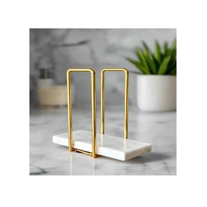 Anneau de serviette carré en laiton attrayant, support décoratif en fer pour les tables de mariage et de restaurant - Product Image 3