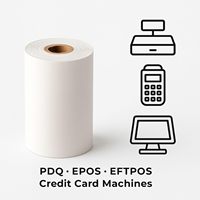 Rouleau de papier thermique blanc monocouche pour caisse enregistreuse POS, 60 g/m², 80 x 80 mm, pour caisse de vente au détail