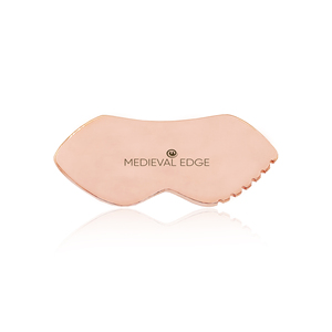 100% cobre puro Ayurvédico forma de labio Gua Sha Original fabricación india herramienta de masaje para la relajación del cuidado de la piel facial - Product Image 1