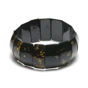 MICCI Bulk Jewelry Wholesale Fashion Autumn Jewellery Stackable Vintage Resin Bracelet Inoxydable Resin - Product Image 4