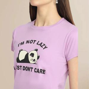 เสื้อยืดระบายอากาศเป็นมิตรกับสิ่งแวดล้อมสำหรับผู้หญิงเสื้อยืดสำหรับผู้หญิงวัสดุเนื้อแข็งปรับแต่งได้ - Product Image 1