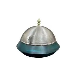 Vente chaude Hotpot Personnalisé Fini À La Main Designer Casserole Forme Ronde Hôtel Fournitures De Luxe En Métal Alimentaire Serveur - Product Image 1