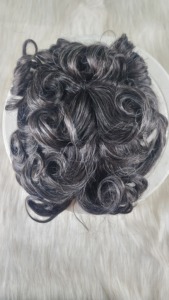 Peluquín de Pelo Remy para Hombre, Base Completa de Encaje, Rubio Natural, Transpirable, Prótesis de Pelo Indio - Product Image 2