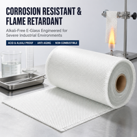Tissu en fibre de verre résistant aux hautes températures de 200g à 800g pour l'isolation des fours industriels